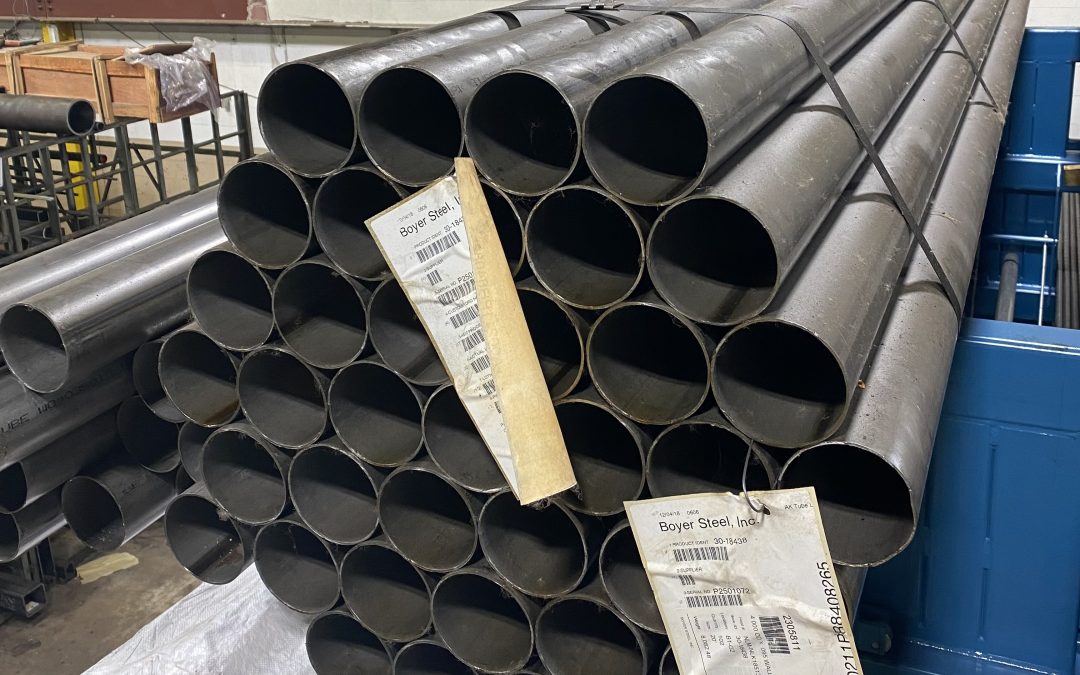 Boyer Steel’s Current Featured Product is 4.000 OD x .095 Wall HREW A513/T1 FC P&O Tube